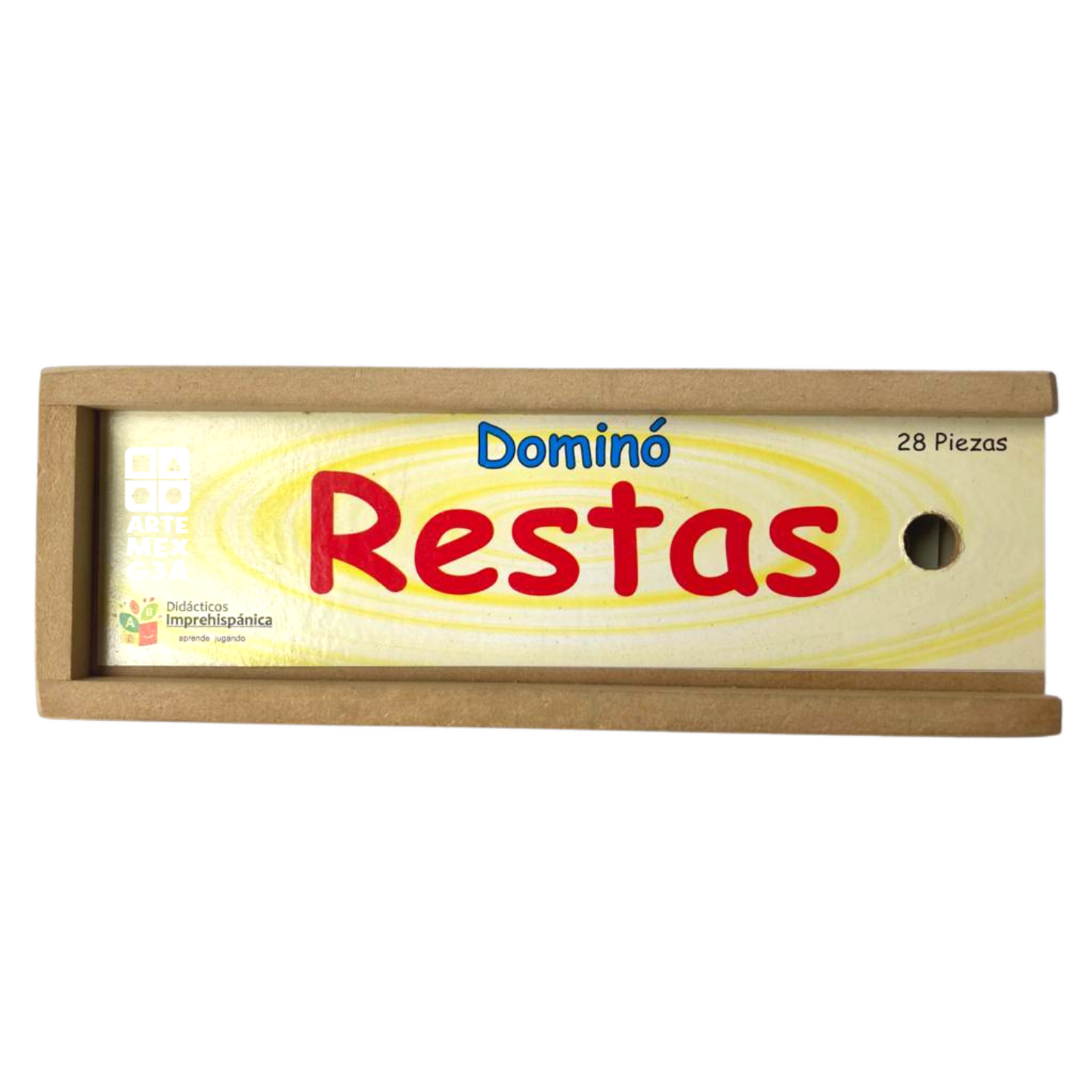 Dominó Didáctico De Madera Resta