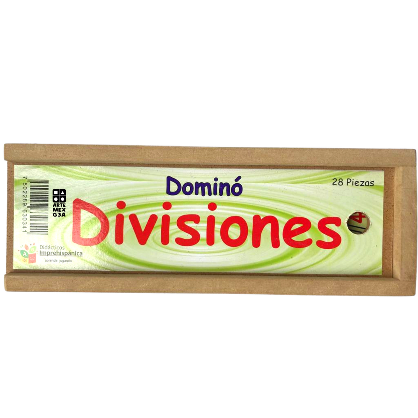 Dominó Didáctico De Madera Divisiones