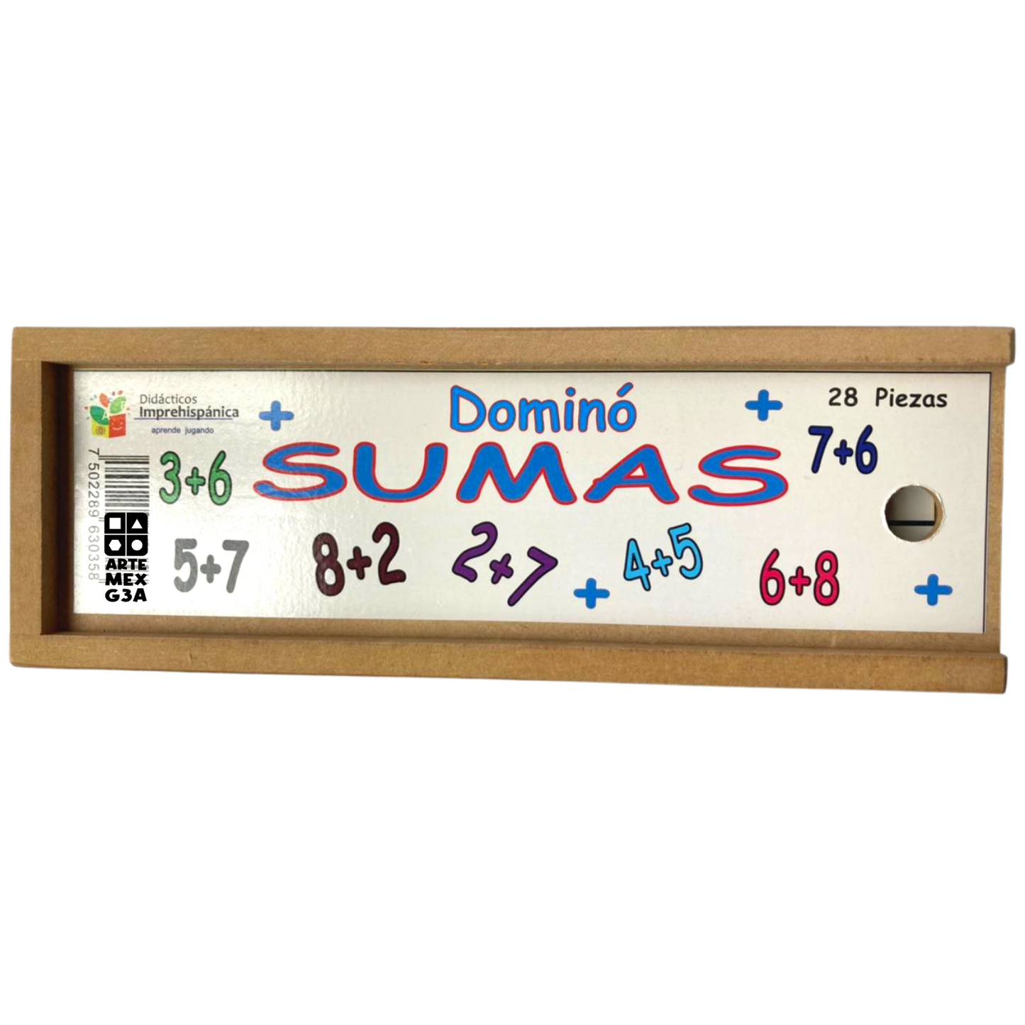 Dominó Didáctico De Madera Sumas