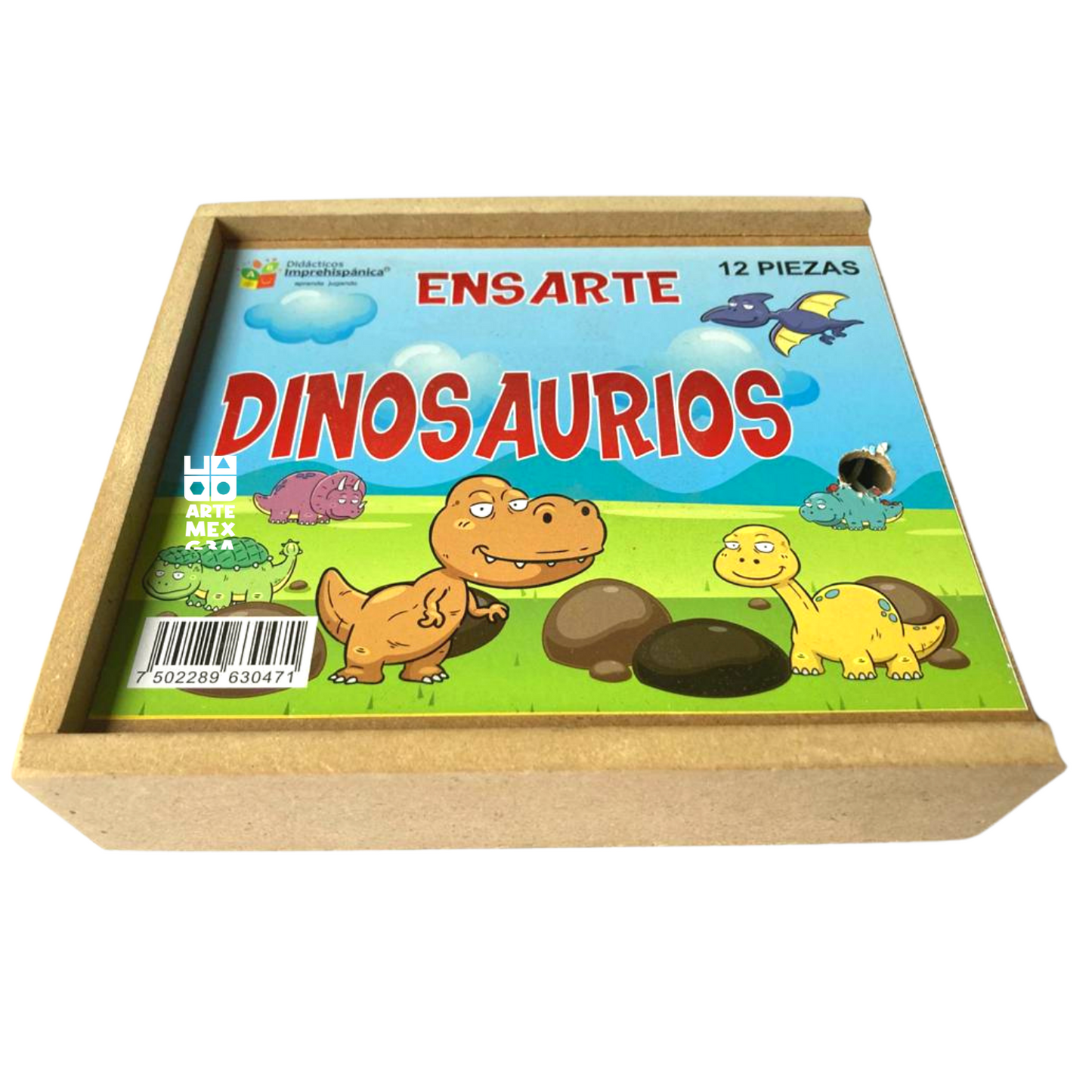 Juego De Ensarte Para Tejer Didáctico Dinosaurio Motricidad Fina.