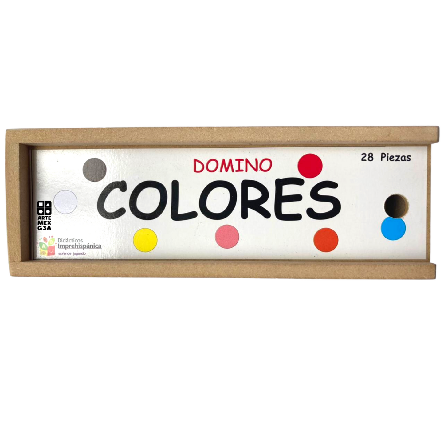 Dominó Didáctico De Madera Colores