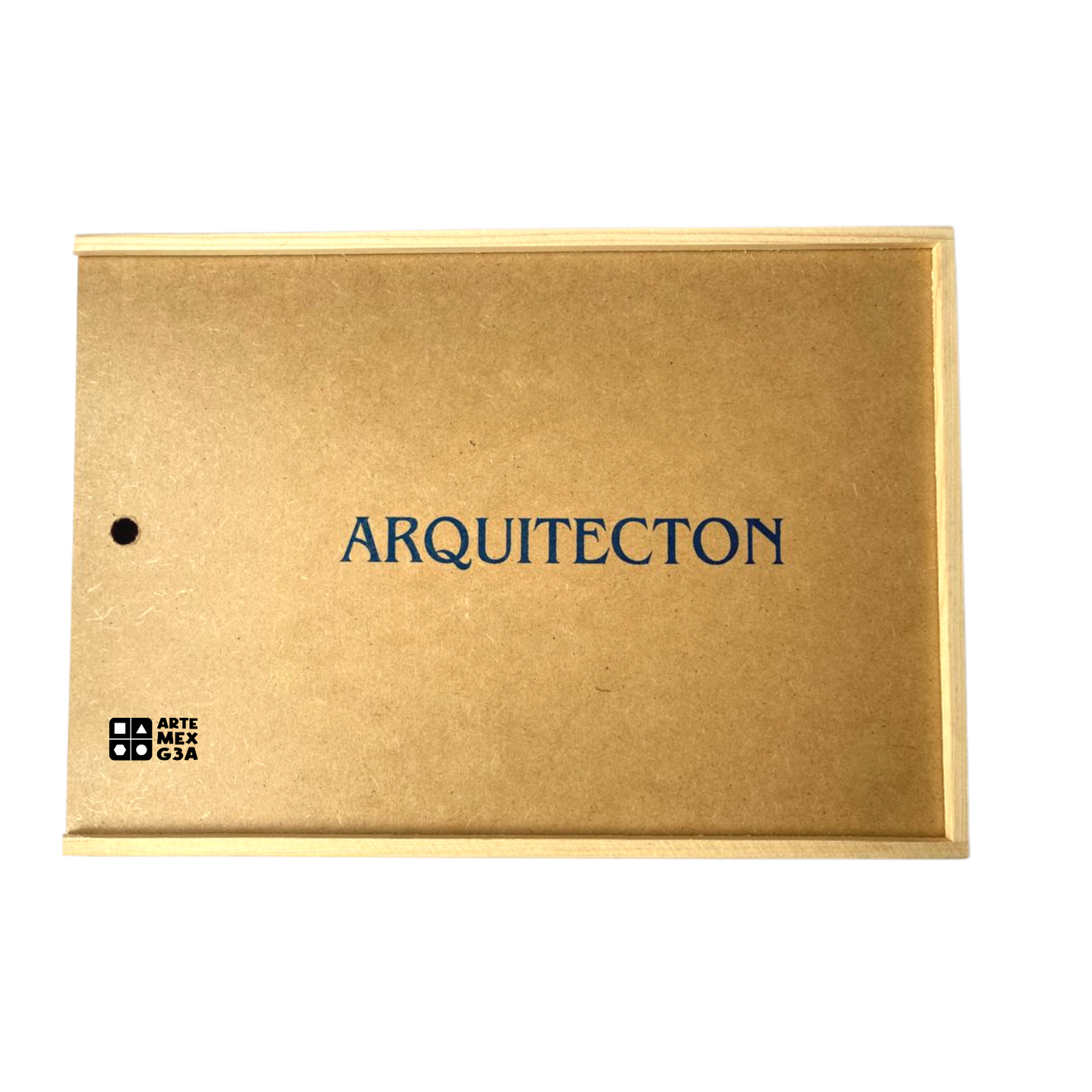 Caja De Bloques con estuche Arquitectón De Madera Premium