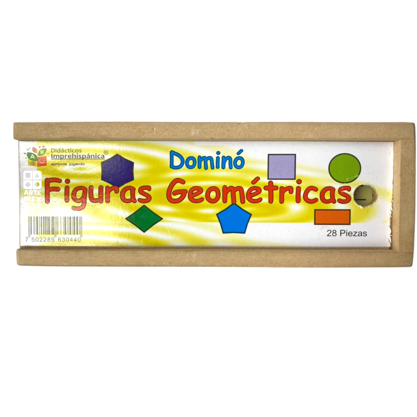 Dominó Didáctico De Madera Figuras Geométricas