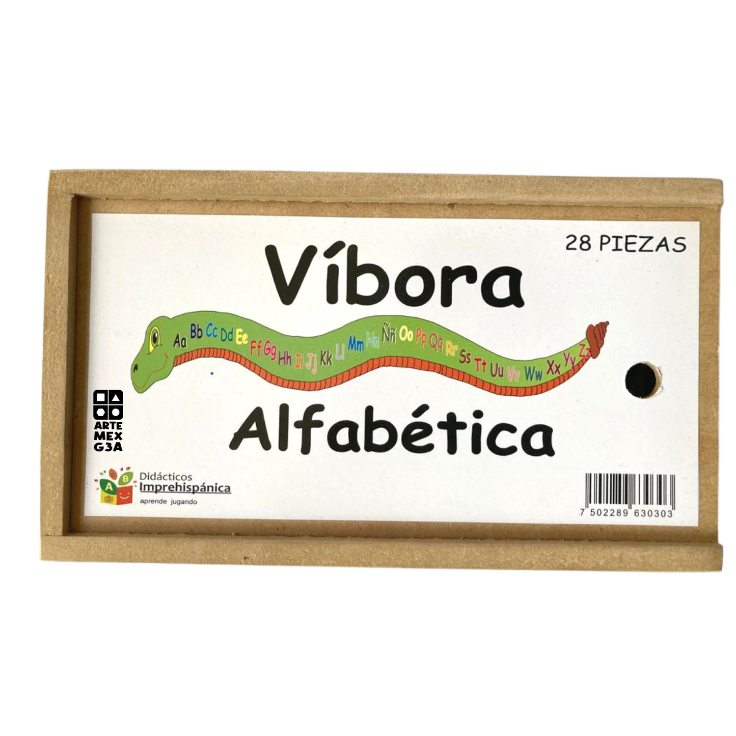 Rompecabezas De Madera En Forma De Víbora Abecedario