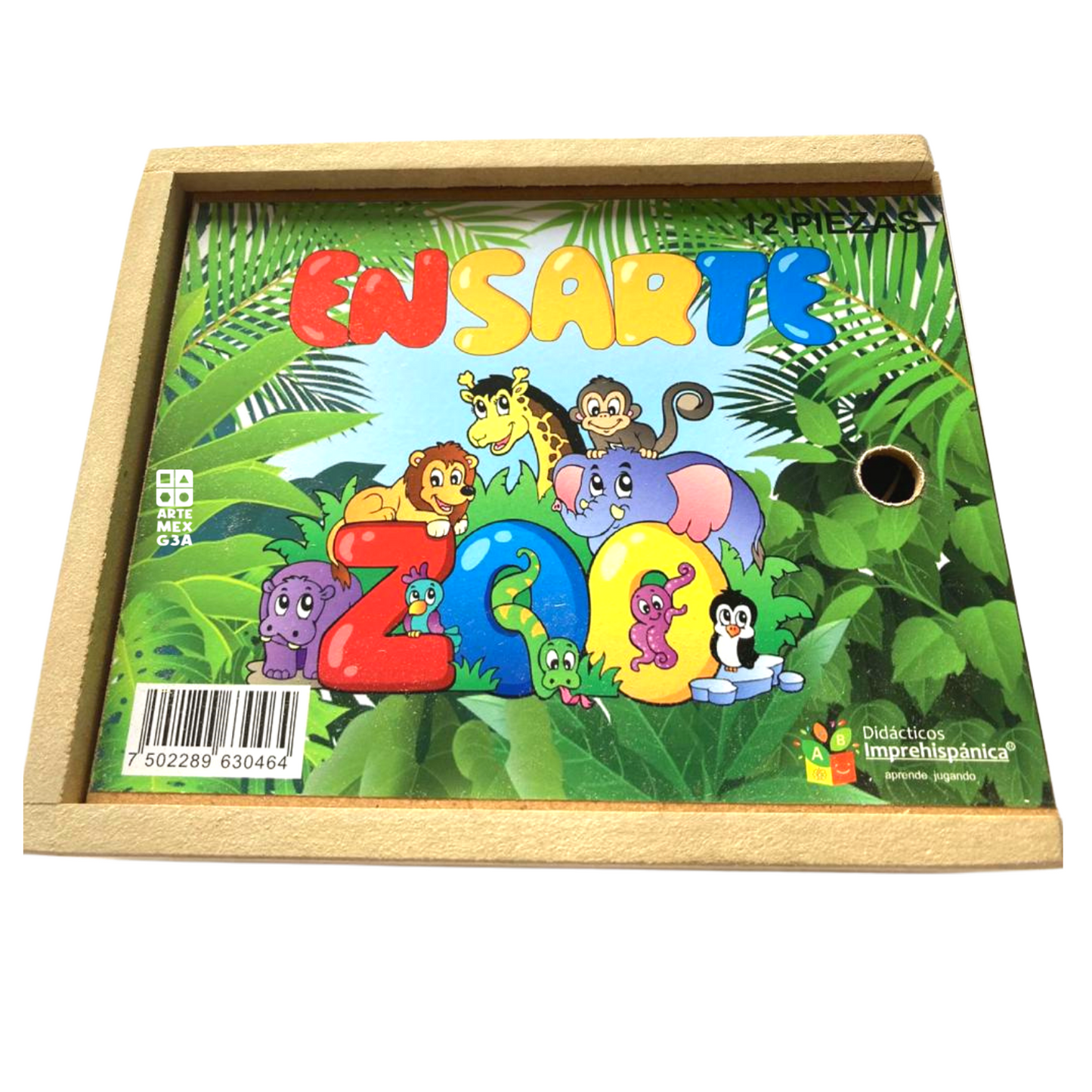 Juego De Ensarte Para Tejer Didáctico Zoológico Motricidad Fina.