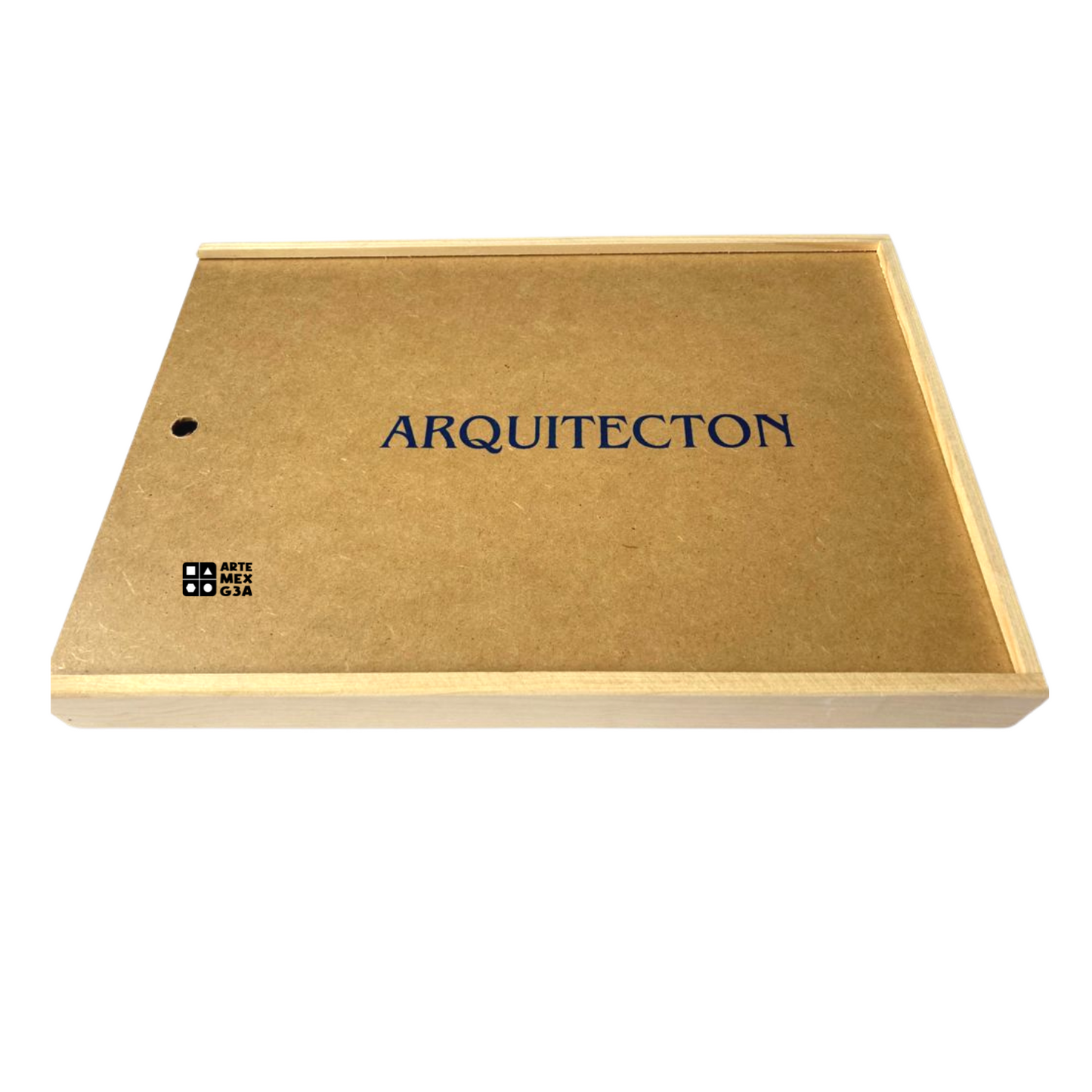 Caja De Bloques con estuche Arquitectón De Madera Premium
