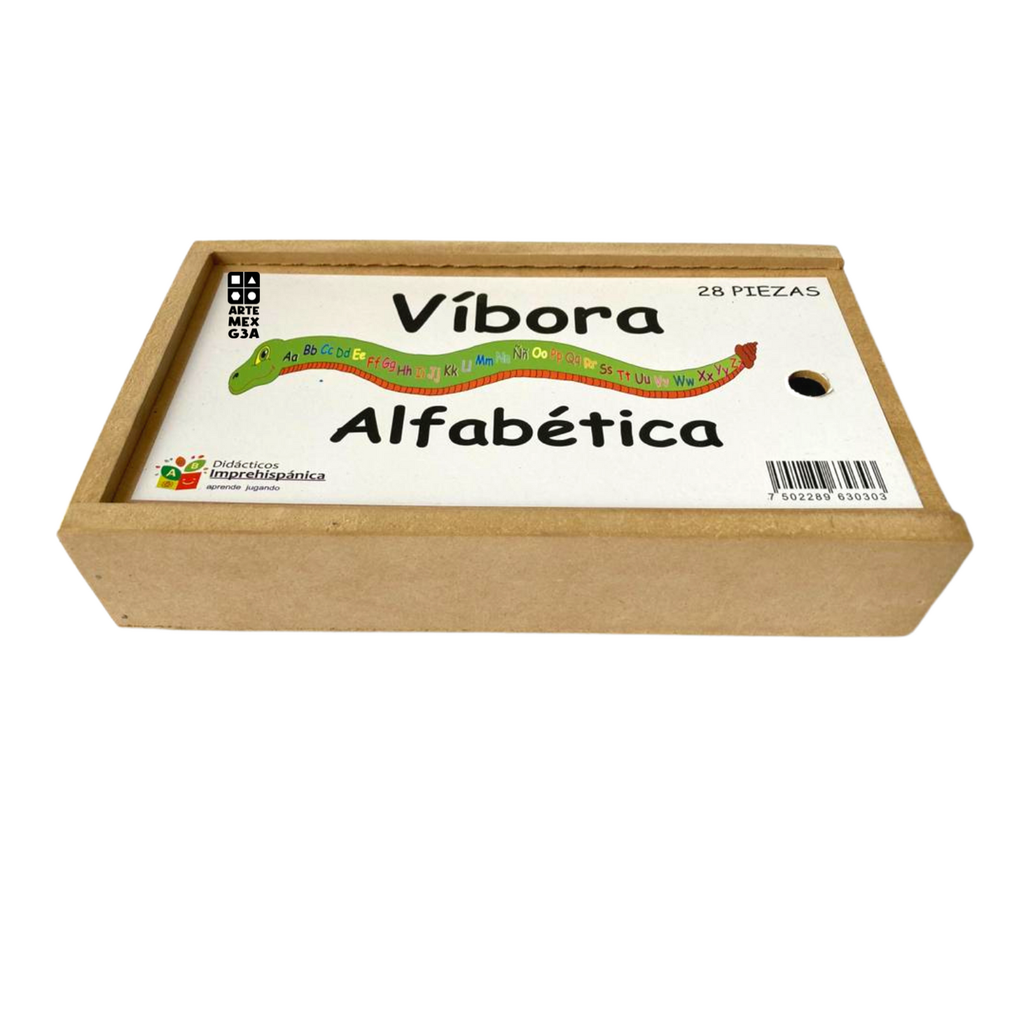 Rompecabezas De Madera En Forma De Víbora Abecedario
