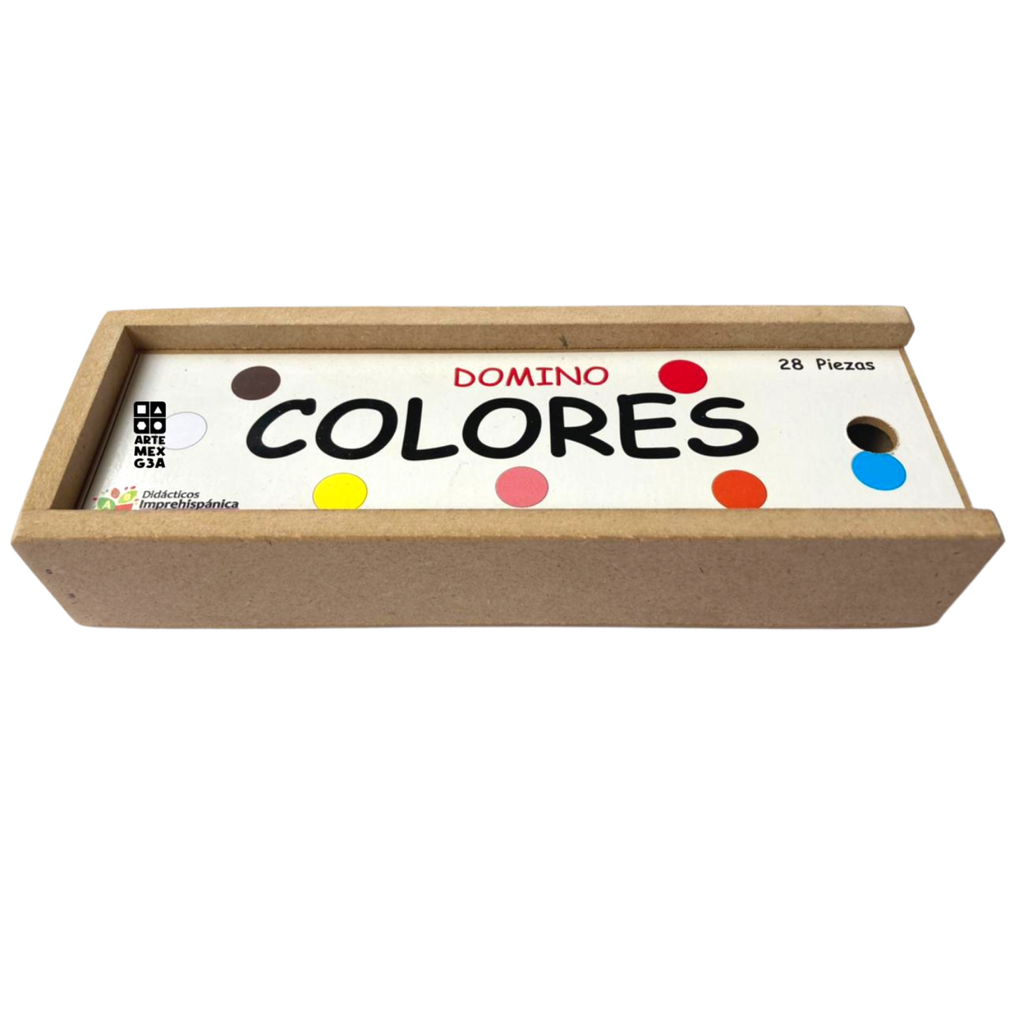 Dominó Didáctico De Madera Colores