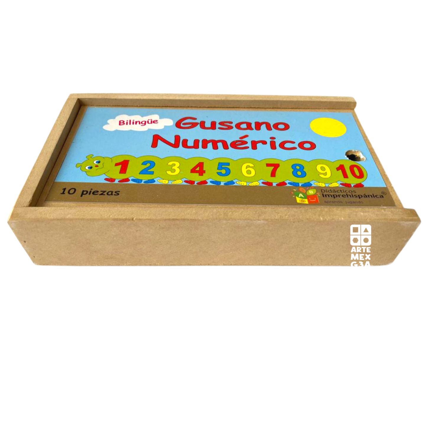 Gusano Numérico Bilingüe Rompecabezas