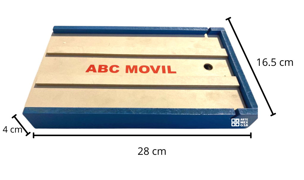 Abecedario Móvil De Madera con barras con abc movil