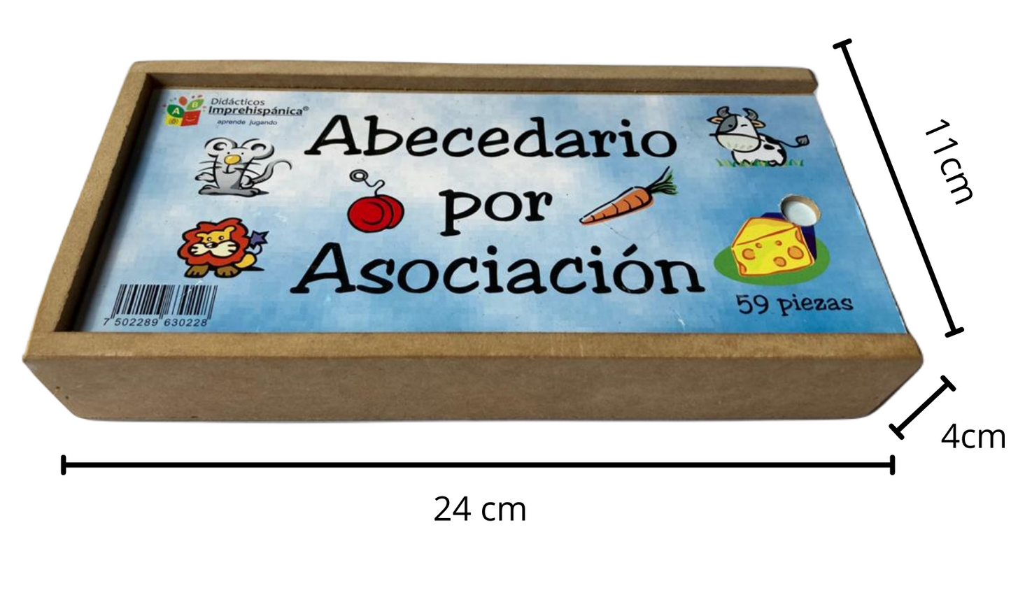 Abecedario por asociación Alfabeto ABC Didáctico Español