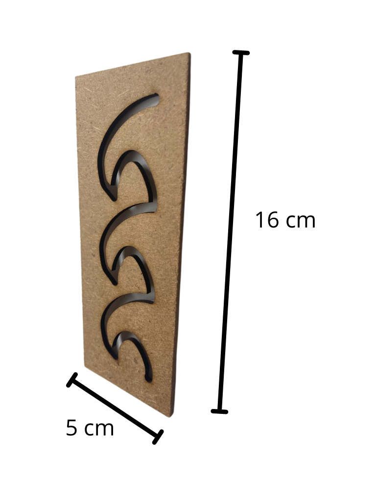 Juegos Plantillas Montessori P/ Trazos didáctico 10pzas Escr