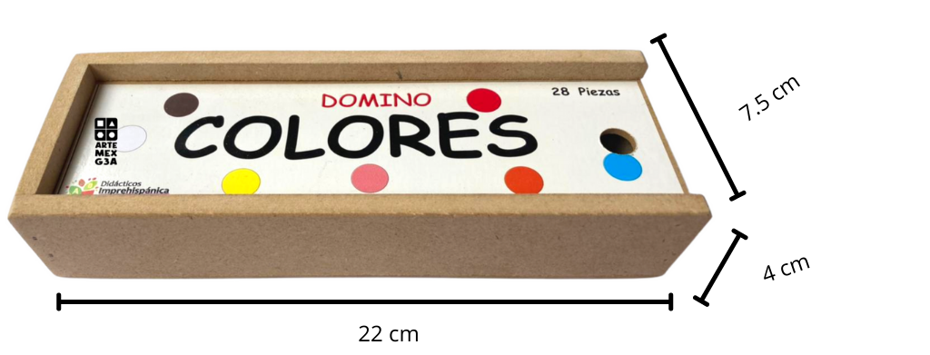 Dominó Didáctico De Madera Colores