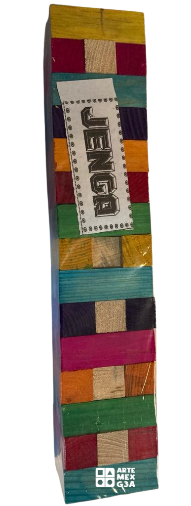 Jenga De Madera Grande + Dado Juego didáctico divertido Niños