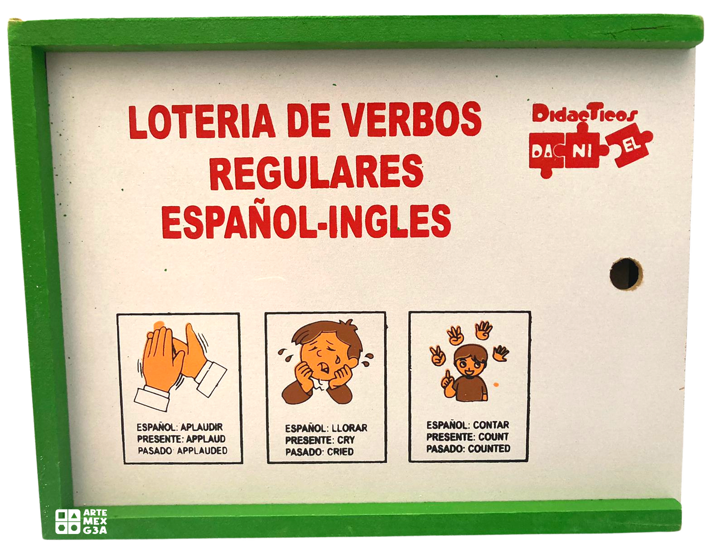 Lotería Verbos Regulares Español Ingles