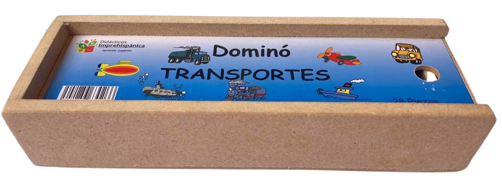 Dominó Didáctico De Madera Transportes