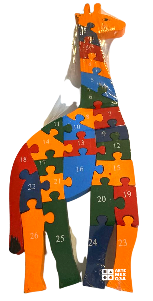 Rompecabezas de jirafa de madera sales