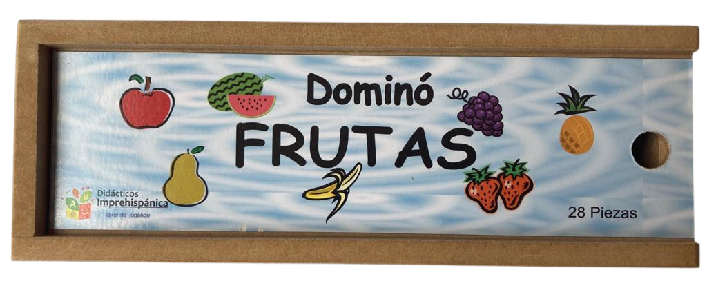 Dominó Didáctico De Madera Frutas