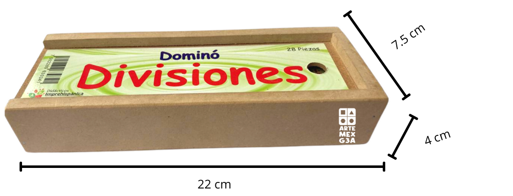 Dominó Didáctico De Madera Divisiones