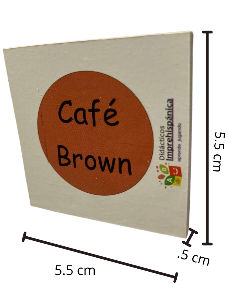 Juego De Memoria De Colores Bilingüe Ingles Y Español