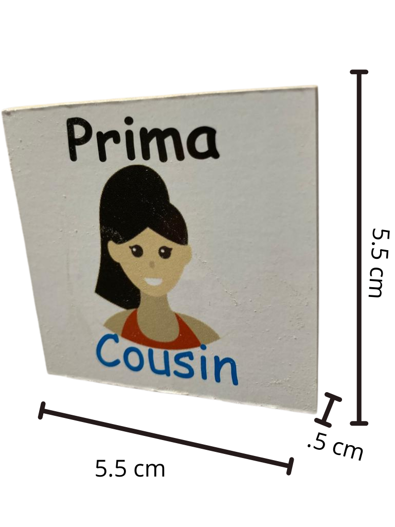 Juego De Memoria De La Familia Bilingüe Ingles Y Español