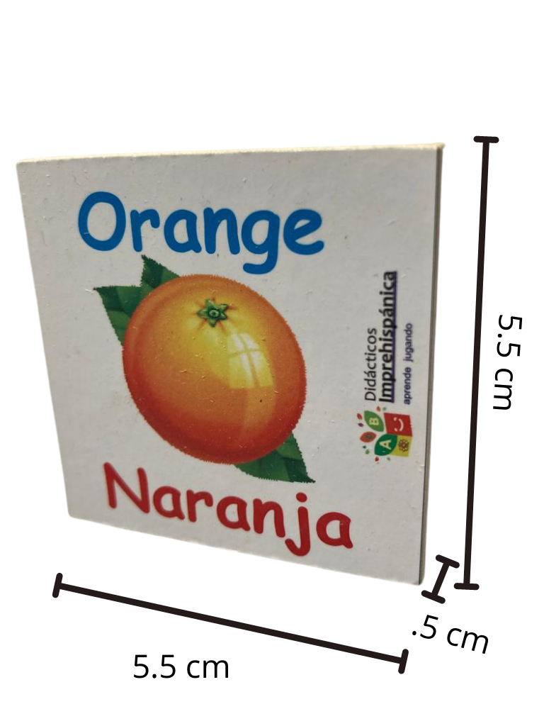 Juego De Memoria De Frutas Bilingüe Ingles Y Español