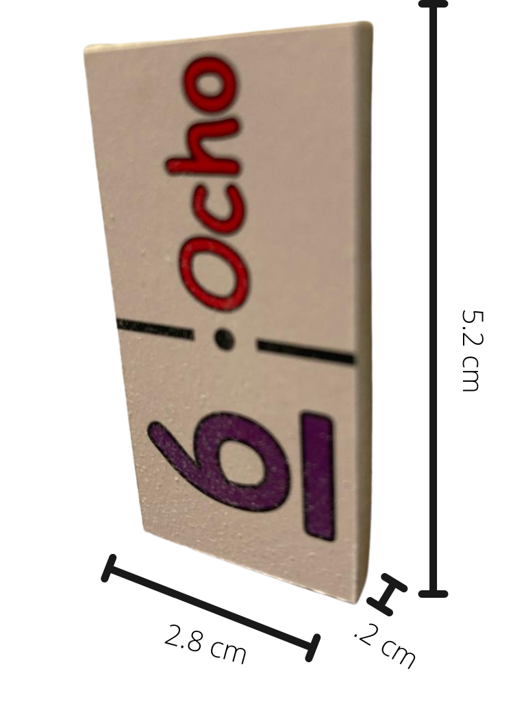 Dominó Didáctico De Madera Números y Conjuntos