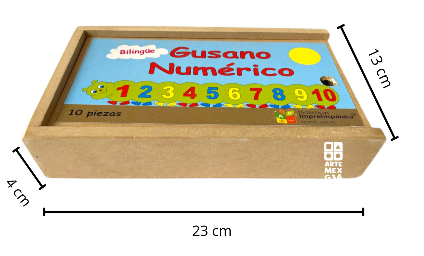 Gusano Numérico Bilingüe Rompecabezas