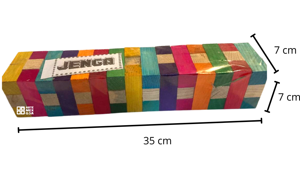 Jenga De Madera Grande + Dado Juego didáctico divertido Niños