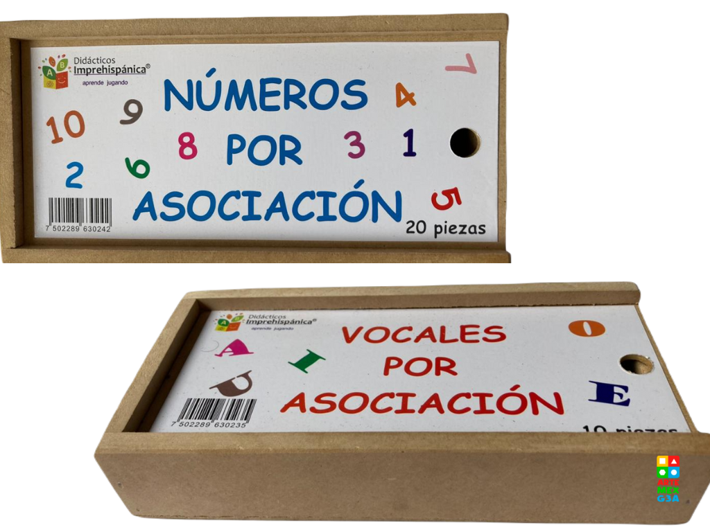 KIT de Vocales y números x Asociación