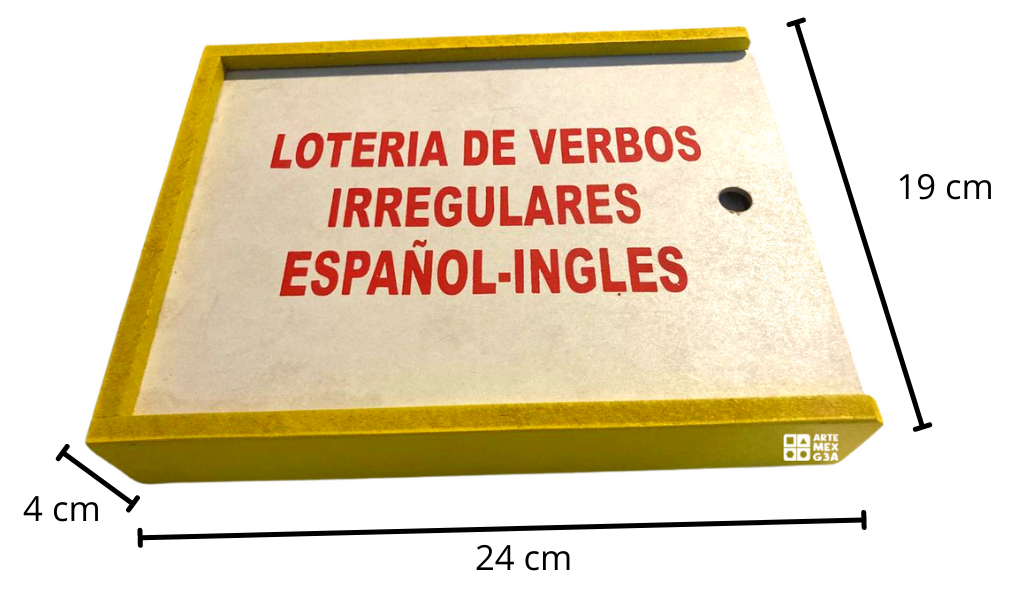 Lotería Verbos Irregulares Español Ingles