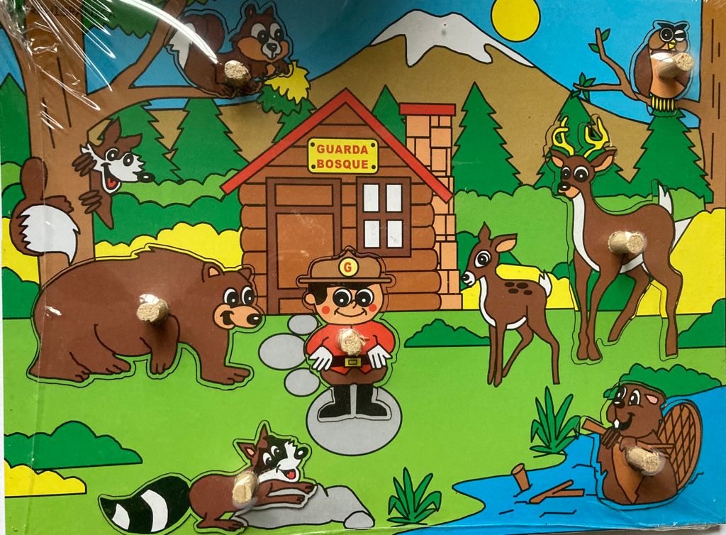 Rompecabezas Con Pija En Madera de Guarda bosques