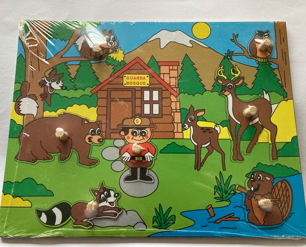 Rompecabezas Con Pija En Madera de Guarda bosques