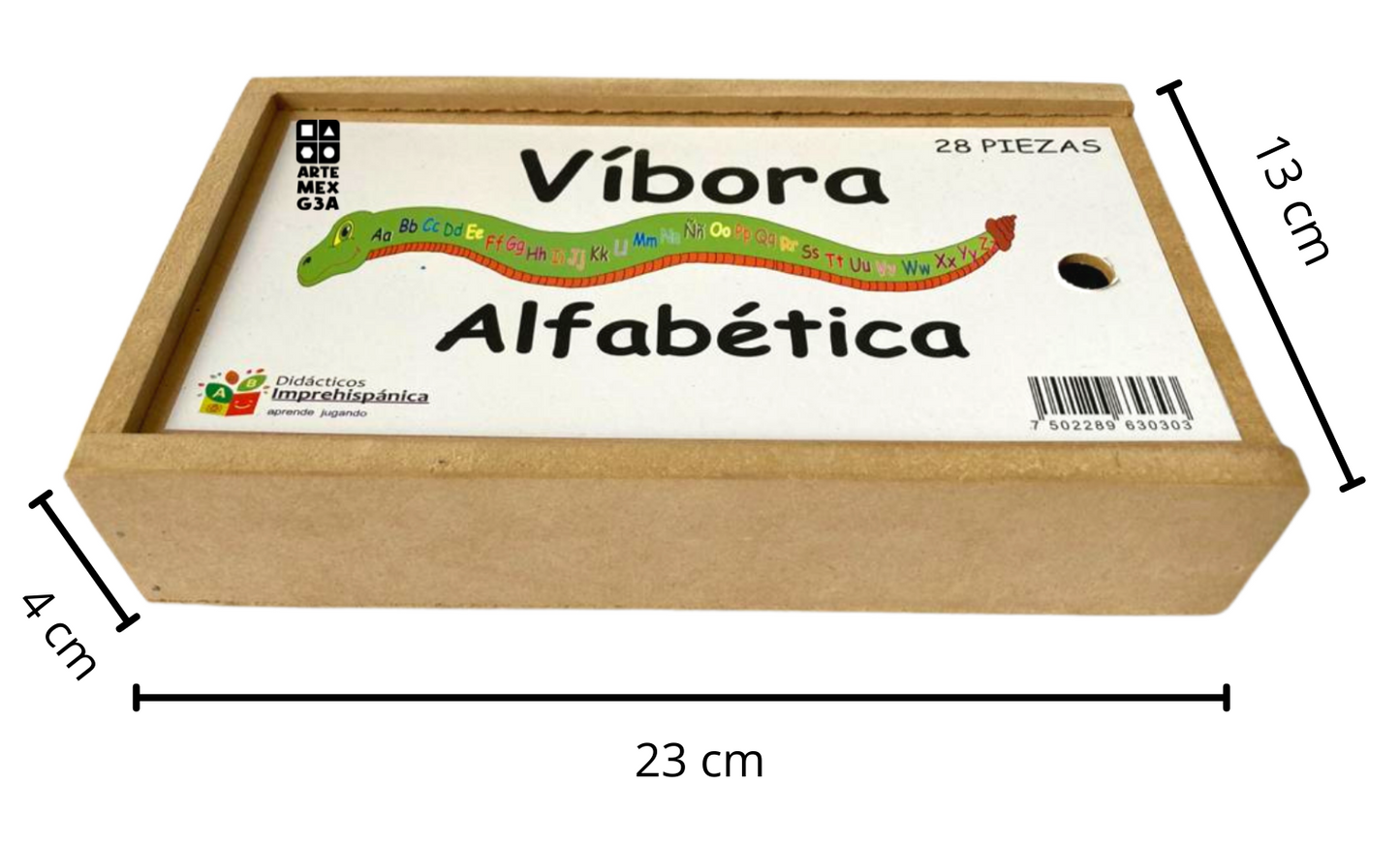 Rompecabezas De Madera En Forma De Víbora Abecedario