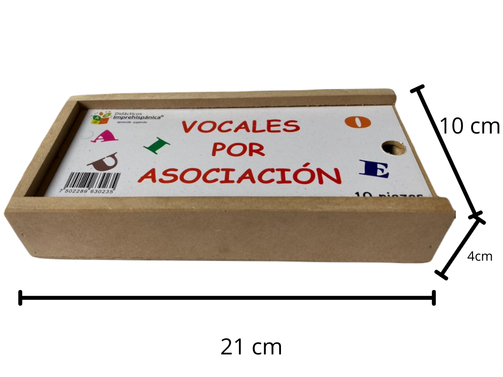 Vocales Por Asociación Juego Mesa Didáctico
