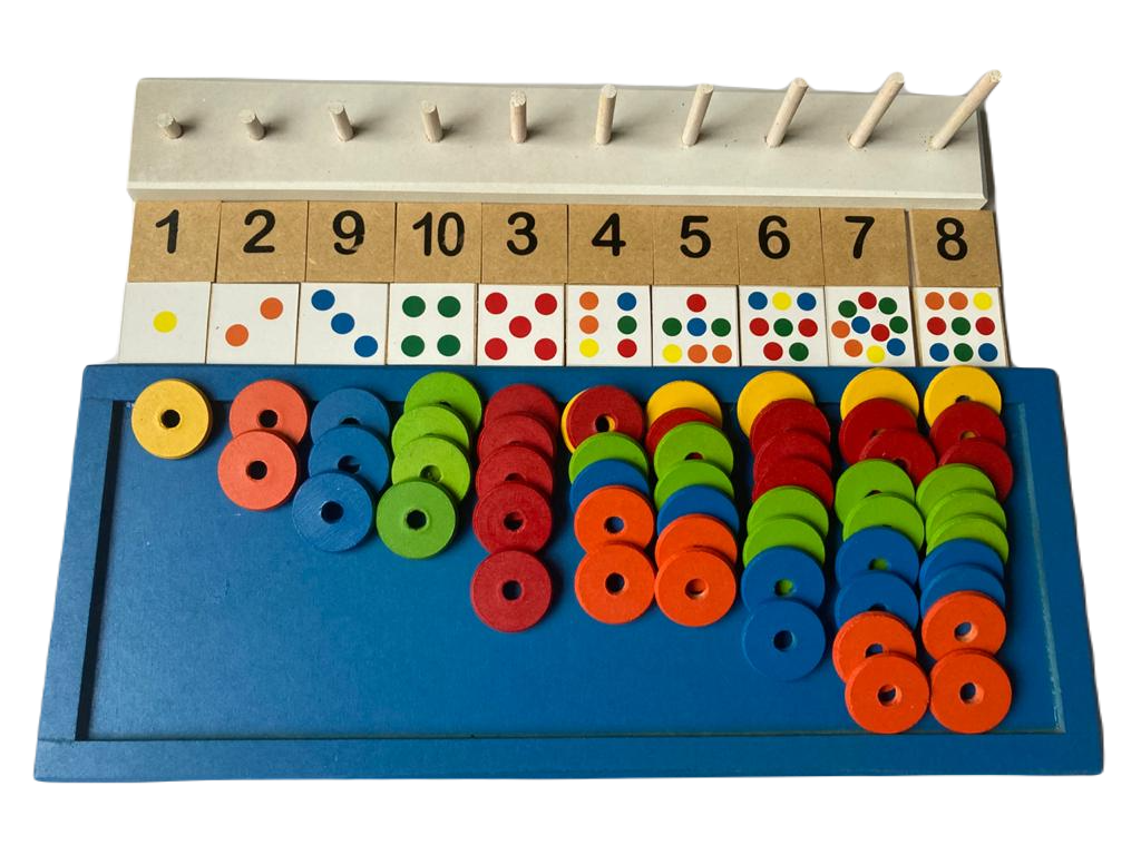Abaco Por Asociación Madera Didáctico Divertido Juego