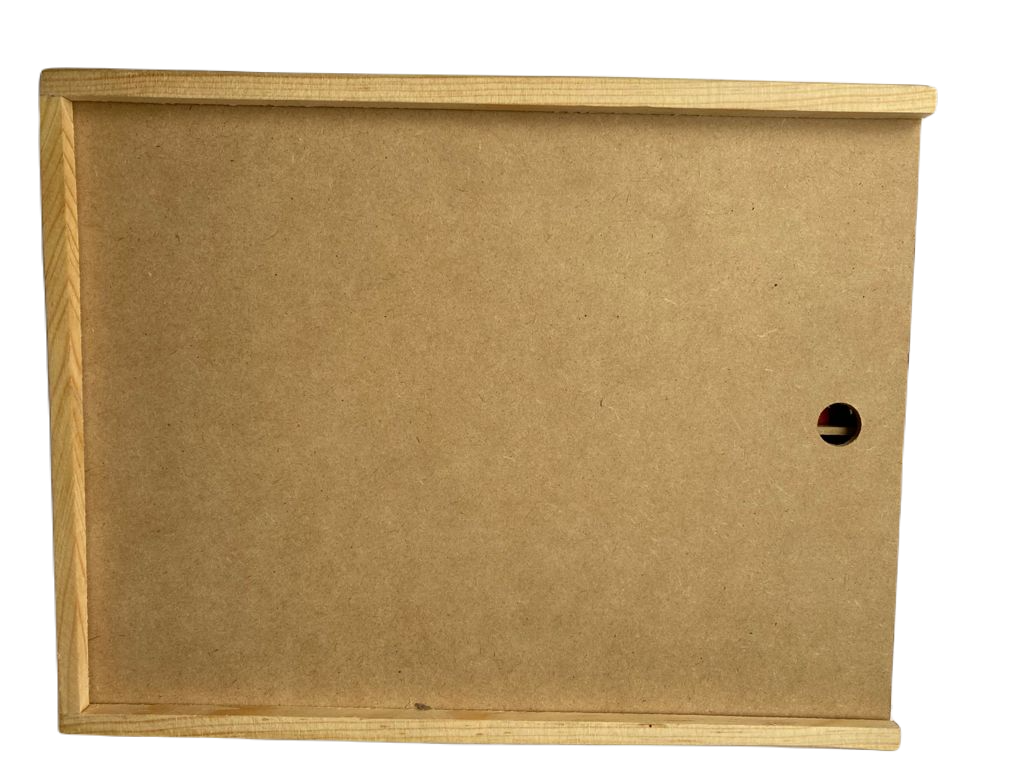 Regleta De Madera Lisa Estuche Con Tapa Divertido Didácticos