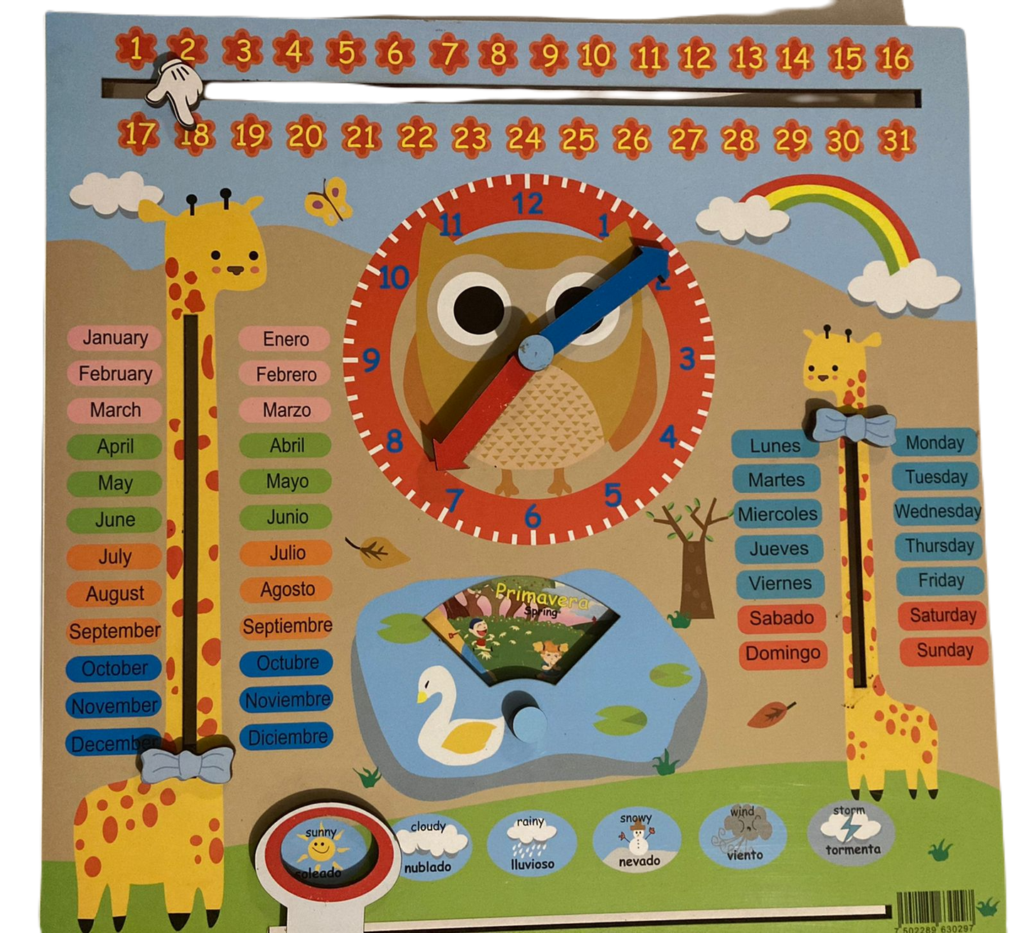 Reloj caja premium montessori