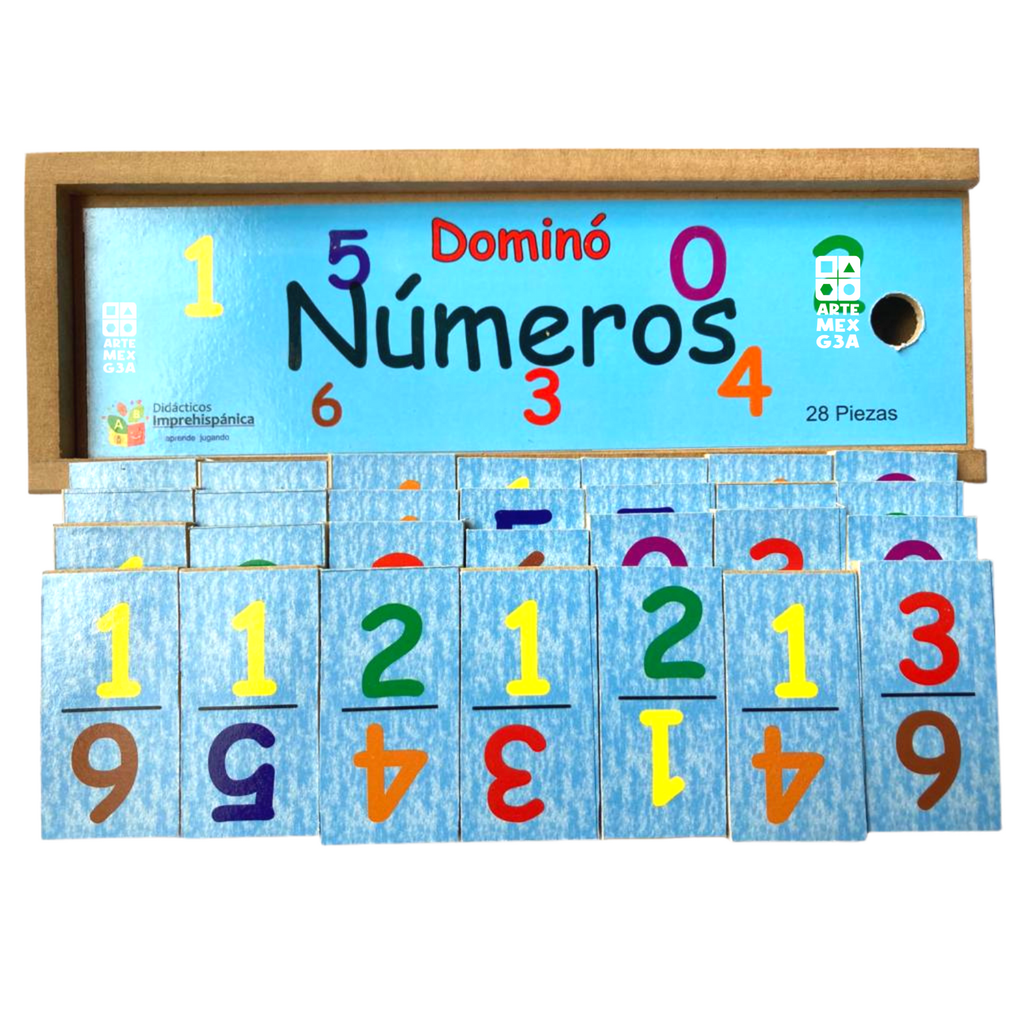 Kit de Cocodrilo, Gusano numérico con Domino de números y número x asoc