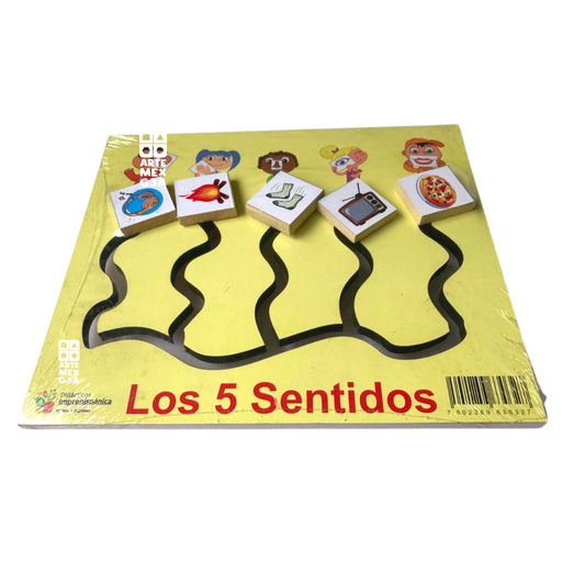 Laberinto 5 sentidos Madera de juego Didáctico Estimulación Temprana.