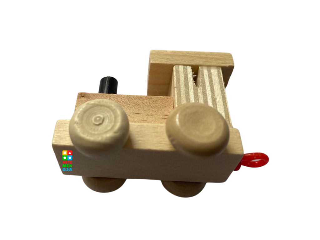 Tren Digital De Madera 0-9 Niños Preescolares didáctico