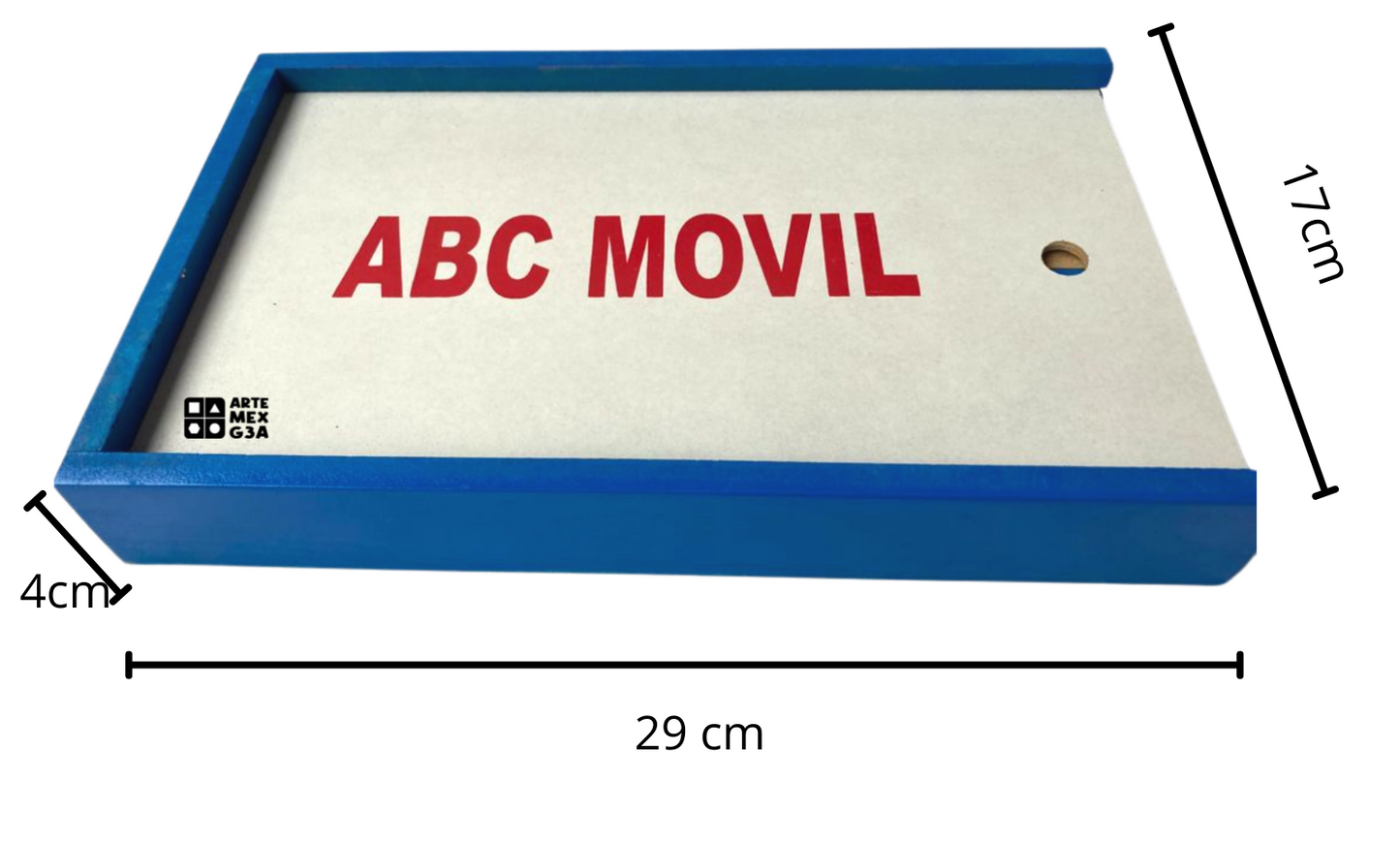 Alfabeto abecedario móvil montessori Azul
