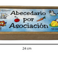 Abecedario por asociación Alfabeto ABC Didáctico Español