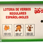 Lotería Verbos Regulares Español Ingles