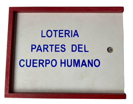Lotería Partes del Cuerpo Español Ingles