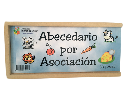 Abecedario por asociación Alfabeto ABC Didáctico Español