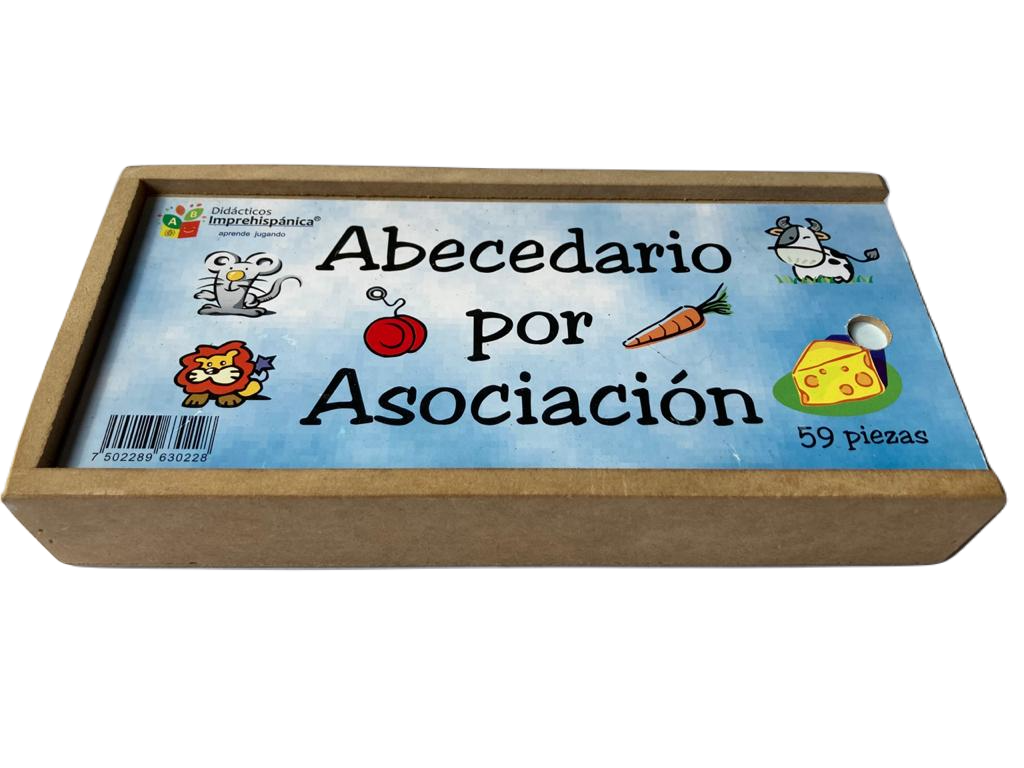 Abecedario por asociación Alfabeto ABC Didáctico Español